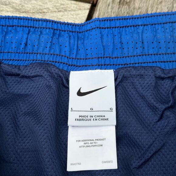 Nike Contend 9" Mens Volley Swim Shorts Midnight Navy Blue Drawstring Large New - Picture 4 of 9